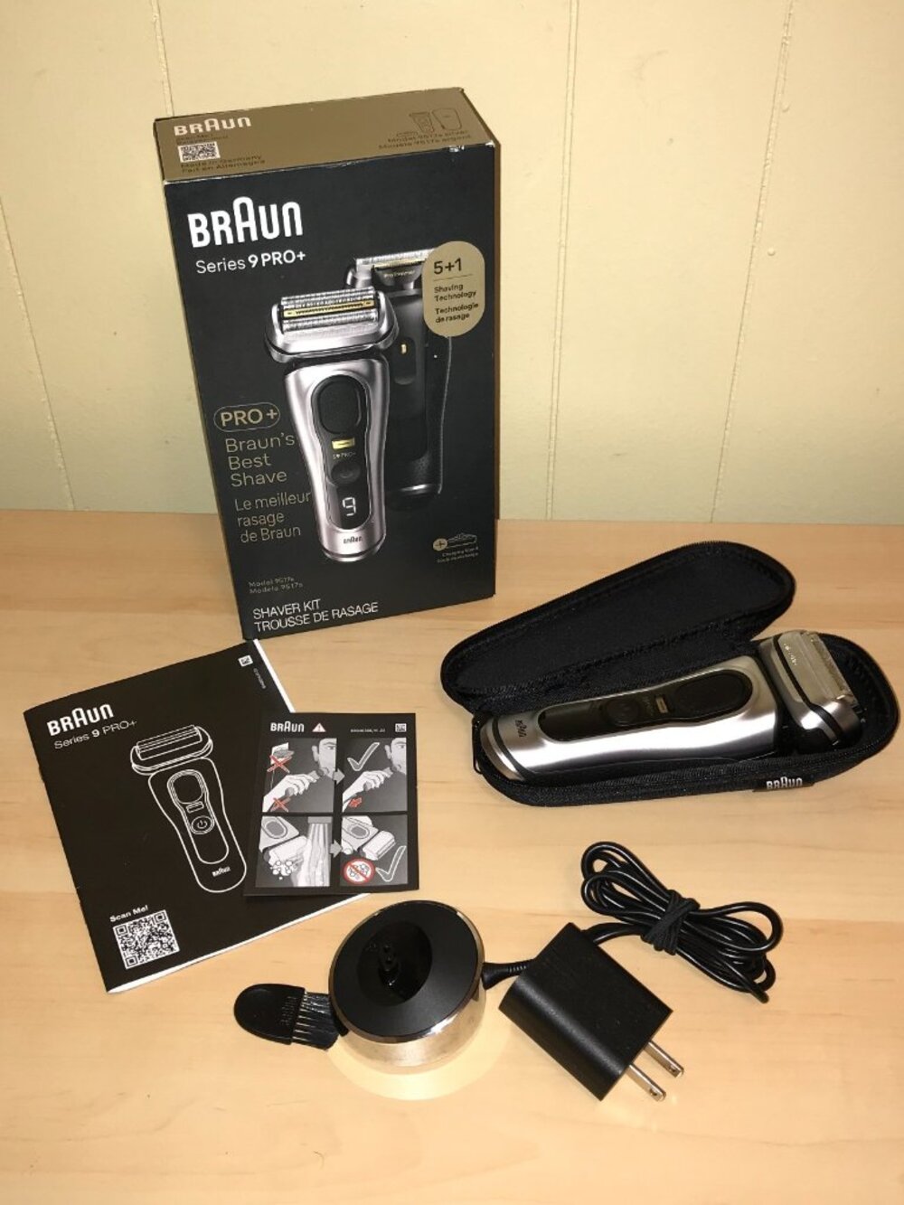 Braun Series 9 9517s PRO+ Electric Razor for Men, Wet & Dry Electric Razor